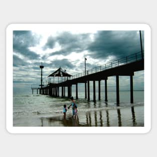 Storm clouds approaching, Brighton Beach Sticker